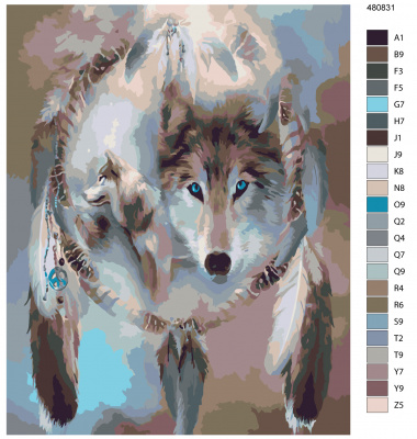 Картина по номерам, 100 x 125, KTMK-480831