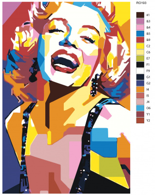 Картина по номерам, 100 x 150, RO193