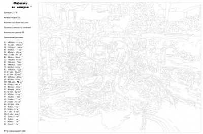 Картина по номерам, 40 x 50, Z-Z4791