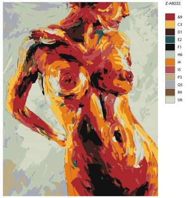 Картина по номерам, 72 x 90, Z-AB222