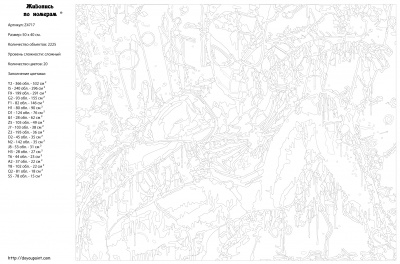 Картина по номерам, 40 x 50, Z-Z4717