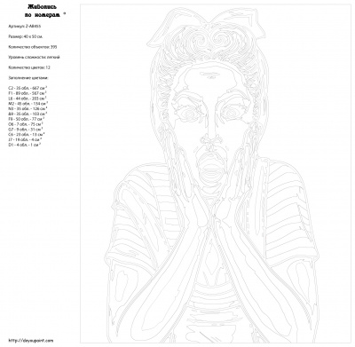 Картина по номерам, 40 x 50, Z-AB455