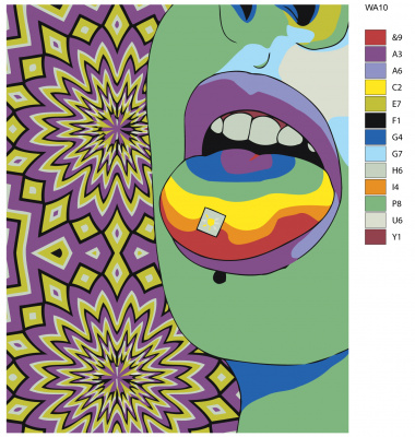 Картина по номерам, 80 x 100, WA10