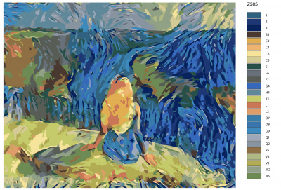 Картина по номерам, 48 x 60, Z-Z505