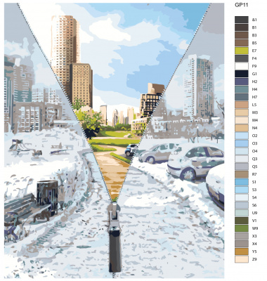 Картина по номерам, 48 x 60, GP11