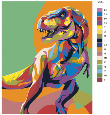 Картина по номерам, 80 x 100, RA364