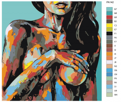 Картина по номерам, 60 x 60, PA142