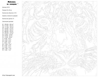 Картина по номерам, 40 x 40, A373