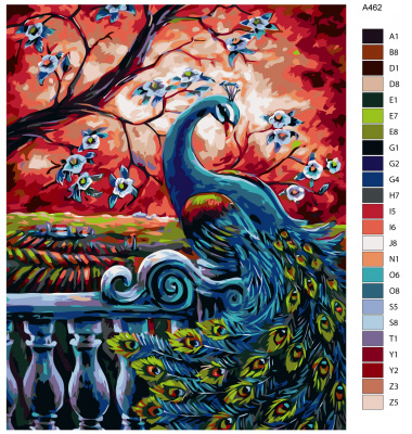 Картина по номерам, 72 x 90, A462