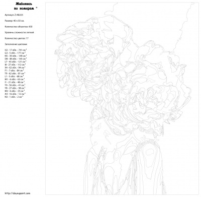Картина по номерам, 40 x 50, Z-AB225