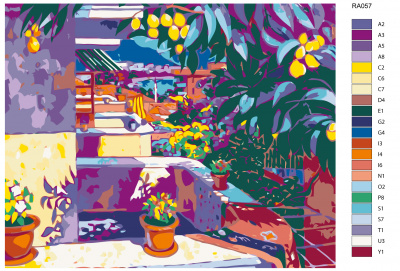 Картина по номерам, 80 x 100, RA057