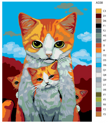 Картина по номерам, 45 x 60, A338