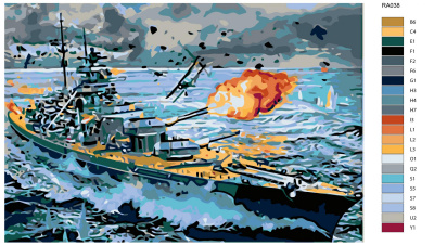 Картина по номерам, 100 x 150, RA038