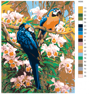 Картина по номерам, 48 x 60, W355