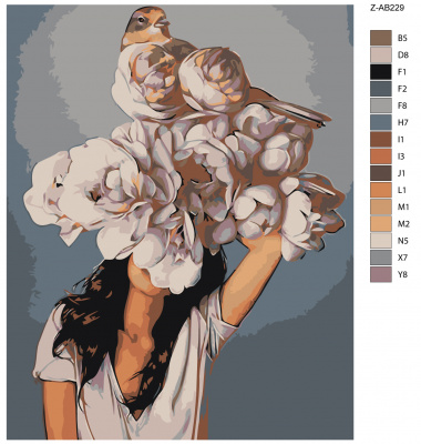 Картина по номерам, 100 x 125, Z-AB229