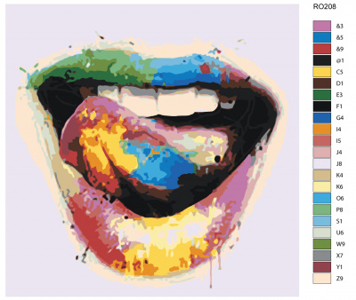 Картина по номерам, 60 x 60, RO208