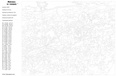 Картина по номерам, 40 x 50, RA003