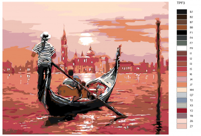 Картина по номерам, 72 x 90, TPF3