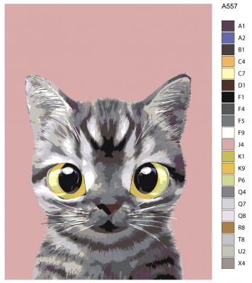 Картина по номерам, 36 x 48, A557