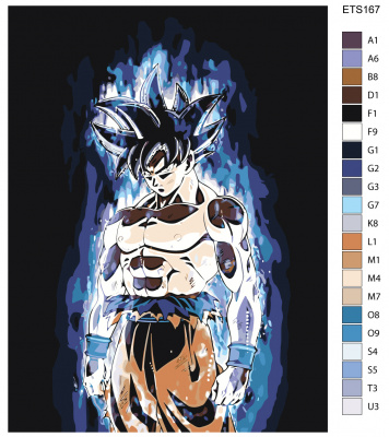 Картина по номерам, 45 x 60, ETS167