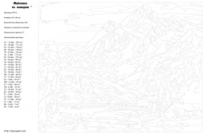 Картина по номерам, 40 x 50, PP16