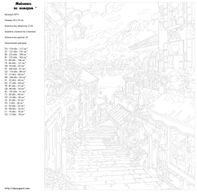 Картина по номерам, 40 x 50, RP11
