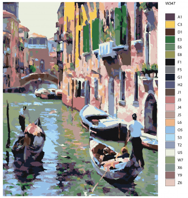 Картина по номерам, 48 x 60, W347