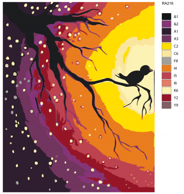 Картина по номерам, 40 x 50, RA216