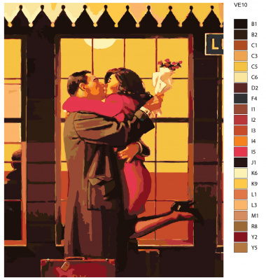 Картина по номерам, 72 x 90, VE10