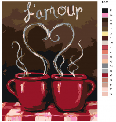 Картина по номерам, 48 x 60, RO69