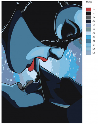 Картина по номерам, 80 x 120, PA162