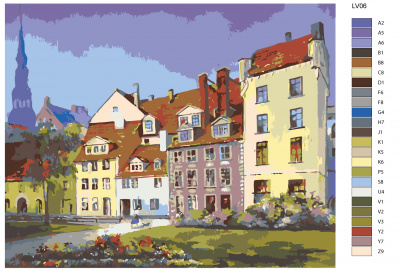 Картина по номерам, 80 x 100, LV06