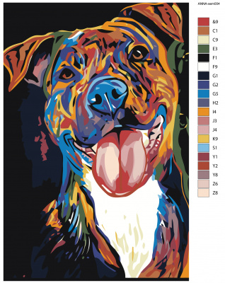 Картина по номерам, 100 x 150, ANNA-sem004