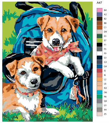 Картина по номерам, 75 x 100, A47