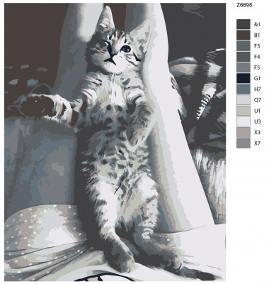 Картина по номерам, 72 x 90, Z6698