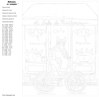 Картина по номерам, 40 x 50, A458