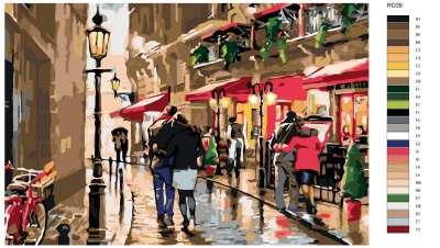 Картина по номерам, 80 x 120, RO39