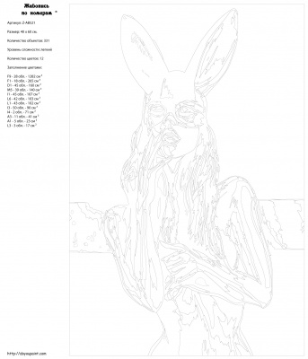 Картина по номерам, 40 x 60, Z-AB521