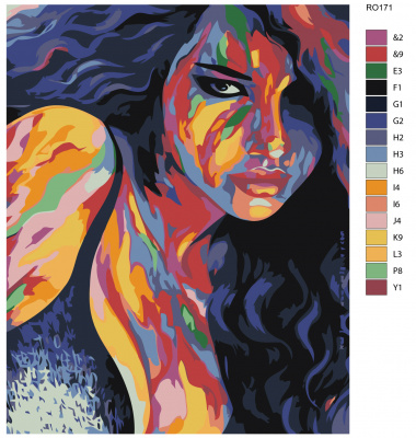 Картина по номерам, 80 x 100, RO171