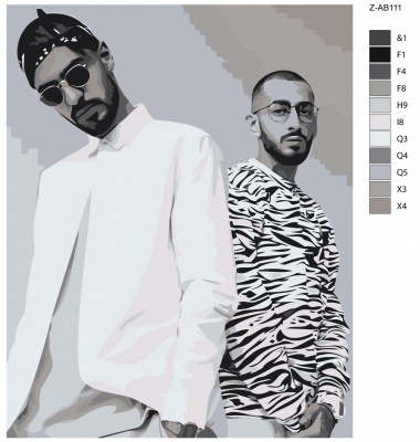 Картина по номерам, 60 x 75, Z-AB111