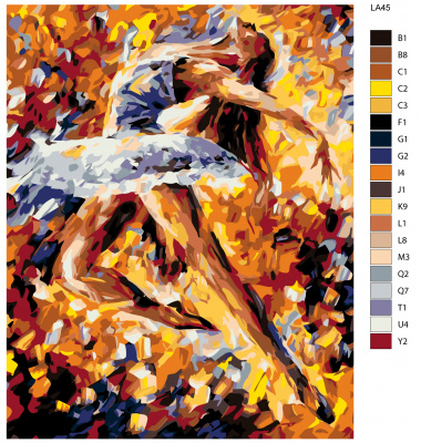 Картина по номерам, 48 x 60, LA45