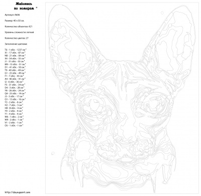 Картина по номерам, 40 x 50, A606