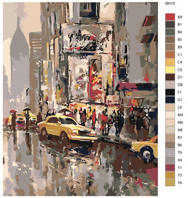 Картина по номерам, 60 x 75, BH15