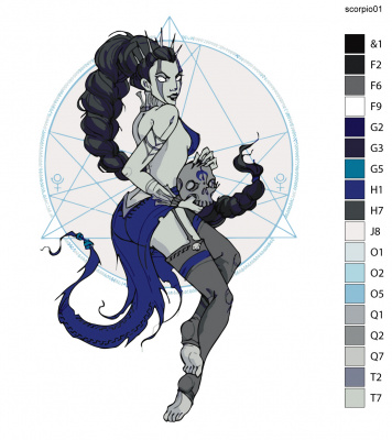 Картина по номерам, 54 x 72, KTMK-scorpio01