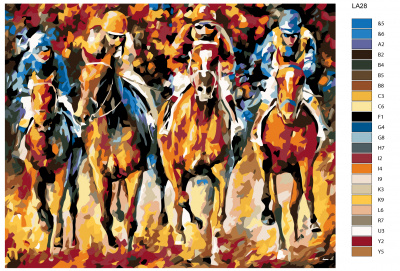 Картина по номерам, 60 x 75, LA28