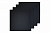 Набор черных холстов на подрамнике 40х40 "Живопись по номерам", хлопок 280 гр, 4 шт, цвет черный