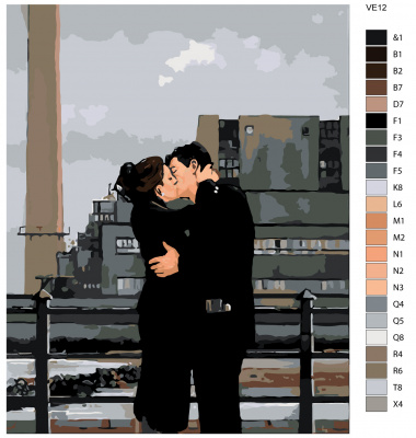 Картина по номерам, 72 x 90, VE12