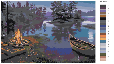 Картина по номерам, 100 x 150, KRYM-CR17