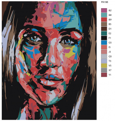 Картина по номерам, 72 x 90, PA196