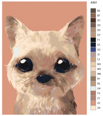 Картина по номерам, 54 x 72, A591